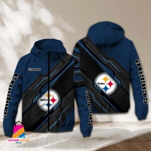 Pittsburgh Steelers NFL Style Windbreaker Jacket For Fans