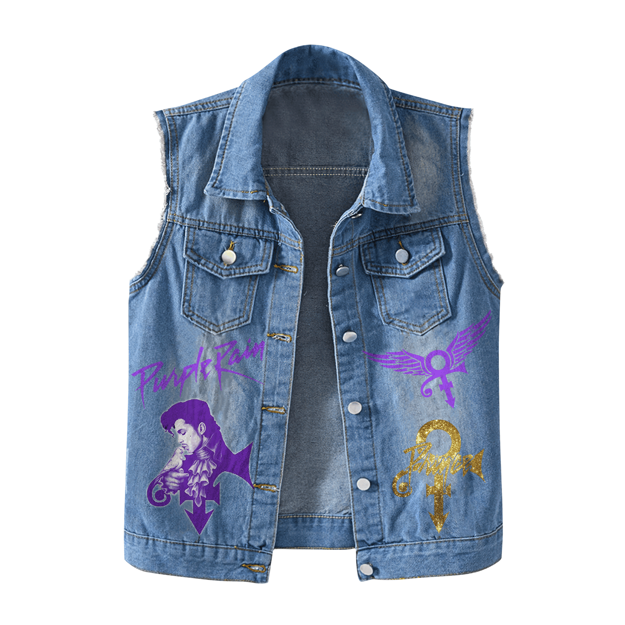 Prince Rogers Music Style Sleeveless Jacket For Fans