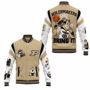 Purdue Boilermakers NCAA Style Baseball Jacket For Fans