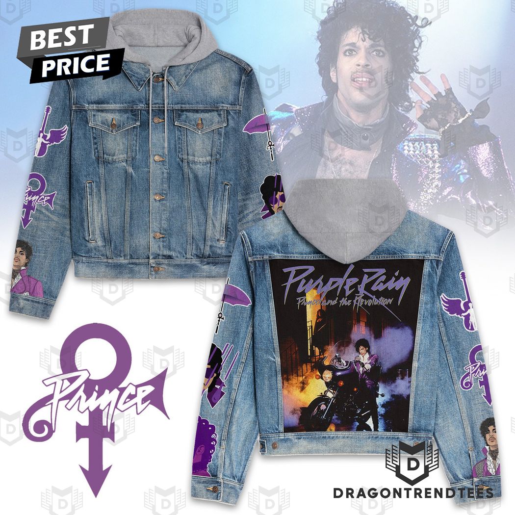 Purple Rain Prince And The Revolution Music Style Hooded Denim Jacket For Fans