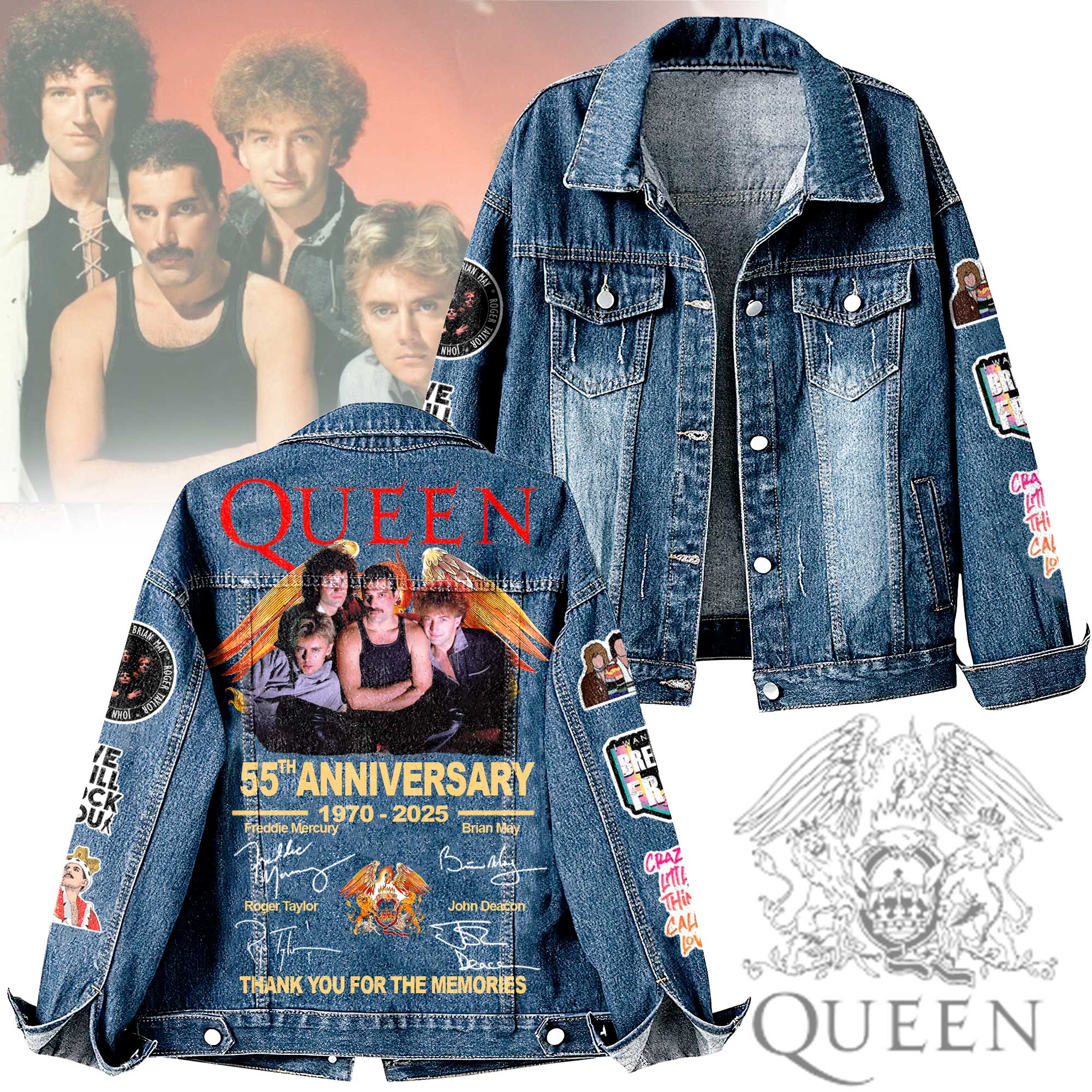 Queen Music Denim Jacket Gift For Fans