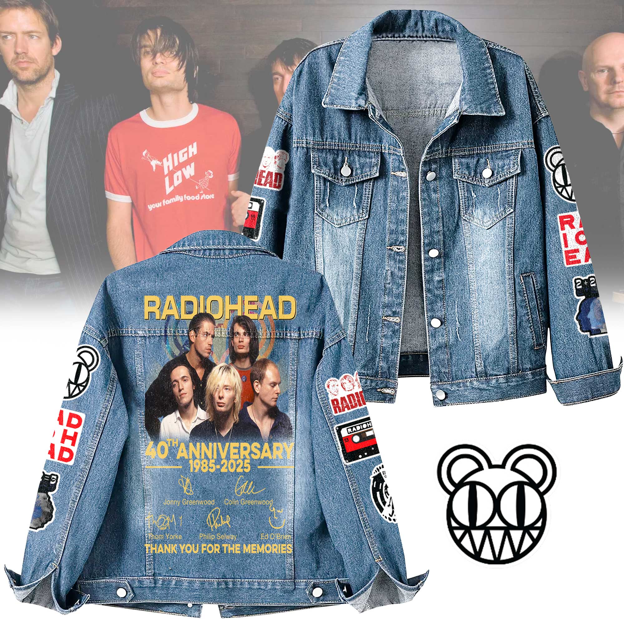 Radiohead Music Denim Jacket Gift For Fans