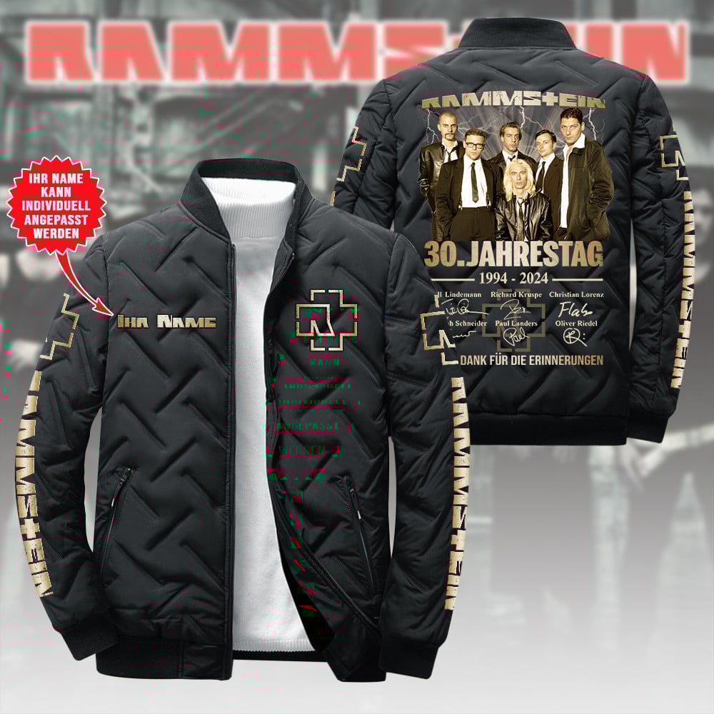 Rammstein Music Personalized Style Puffer Jacket For Fans