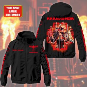 Rammstein Music Personalized Style Windbreaker Jacket For Fans
