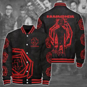 Rammstein Music Style Baseball Jacket For Fans