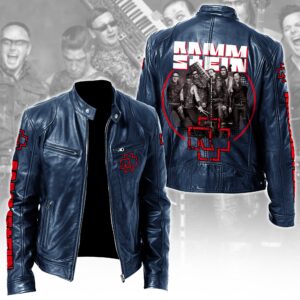 Rammstein Music Style Leather Jacket For Fans