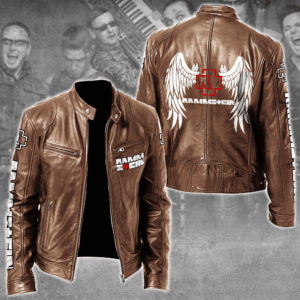 Rammstein Music Style Leather Jacket For Fans