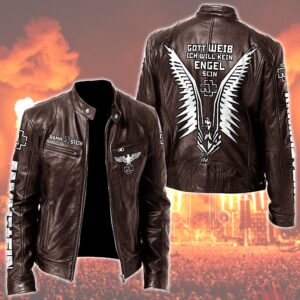 Rammstein Music Style Leather Jacket For Fans
