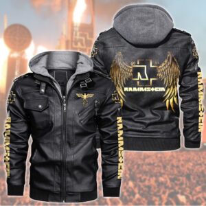 Rammstein Music Style Leather Jacket For Fans