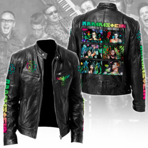 Rammstein Music Style Leather Jacket For Fans