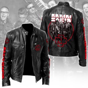 Rammstein Music Style Leather Jacket For Fans