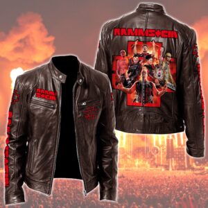Rammstein Music Style Leather Jacket For Fans