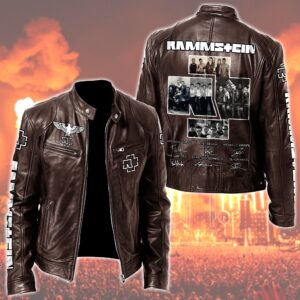 Rammstein Music Style Leather Jacket For Fans