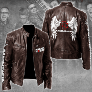 Rammstein Music Style Leather Jacket For Fans