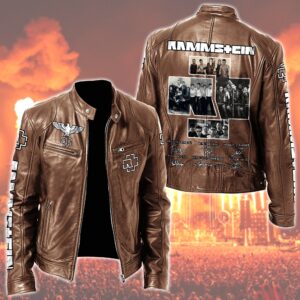 Rammstein Music Style Leather Jacket For Fans