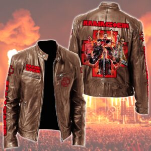 Rammstein Music Style Leather Jacket For Fans