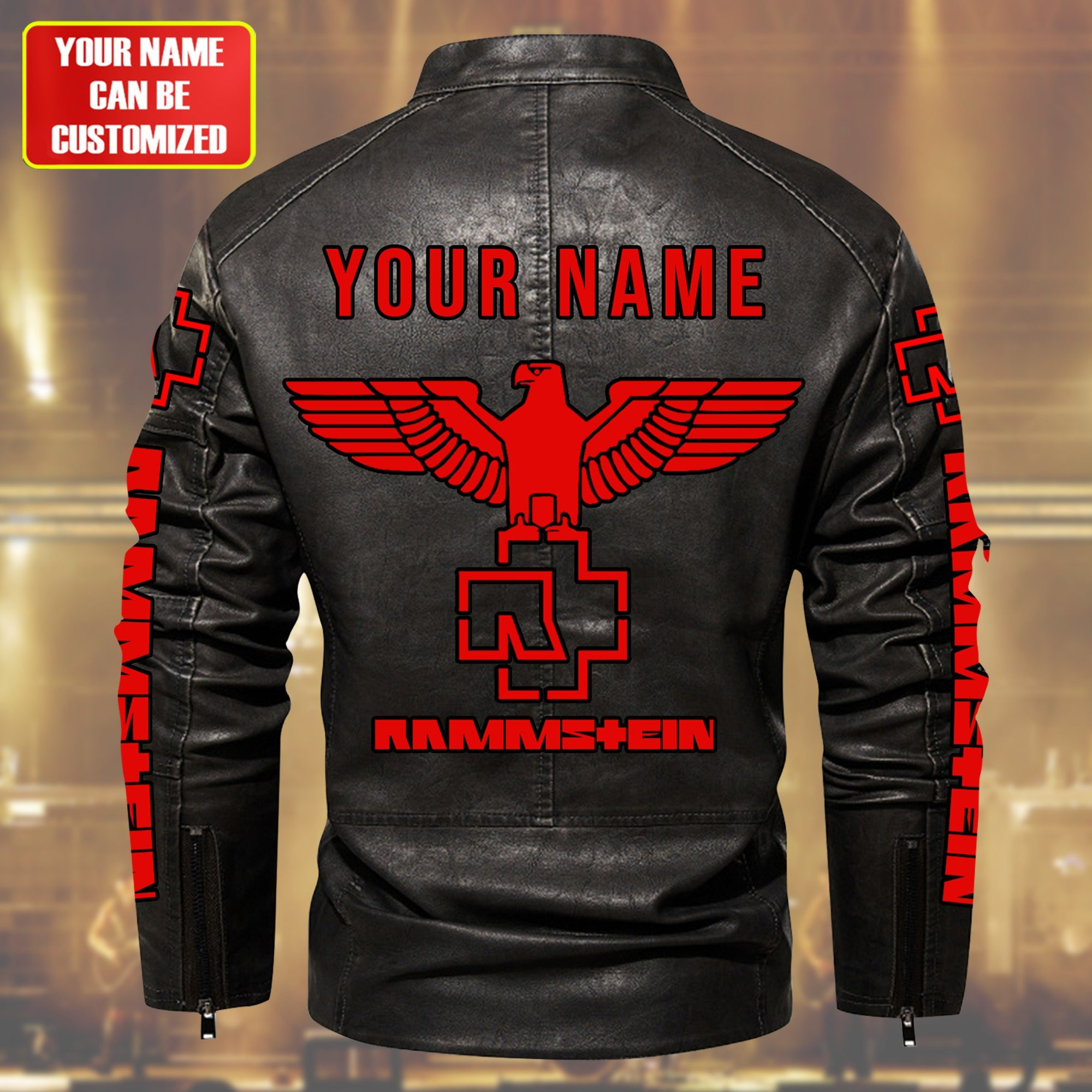 Rammstein Music Style Leather Jacket For Fans