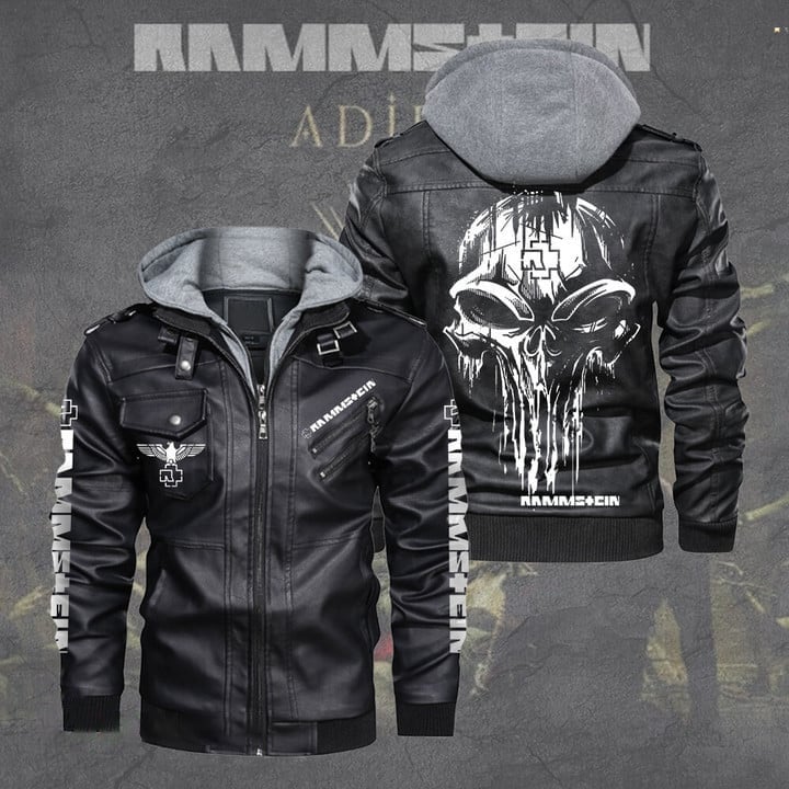Rammstein Music Style Leather Jacket For Fans