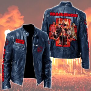Rammstein Music Style Leather Jacket For Fans