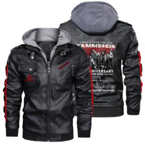 Rammstein Music Style Leather Jacket For Fans