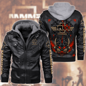 Rammstein Music Style Leather Jacket For Fans