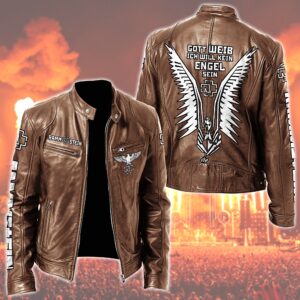 Rammstein Music Style Leather Jacket For Fans