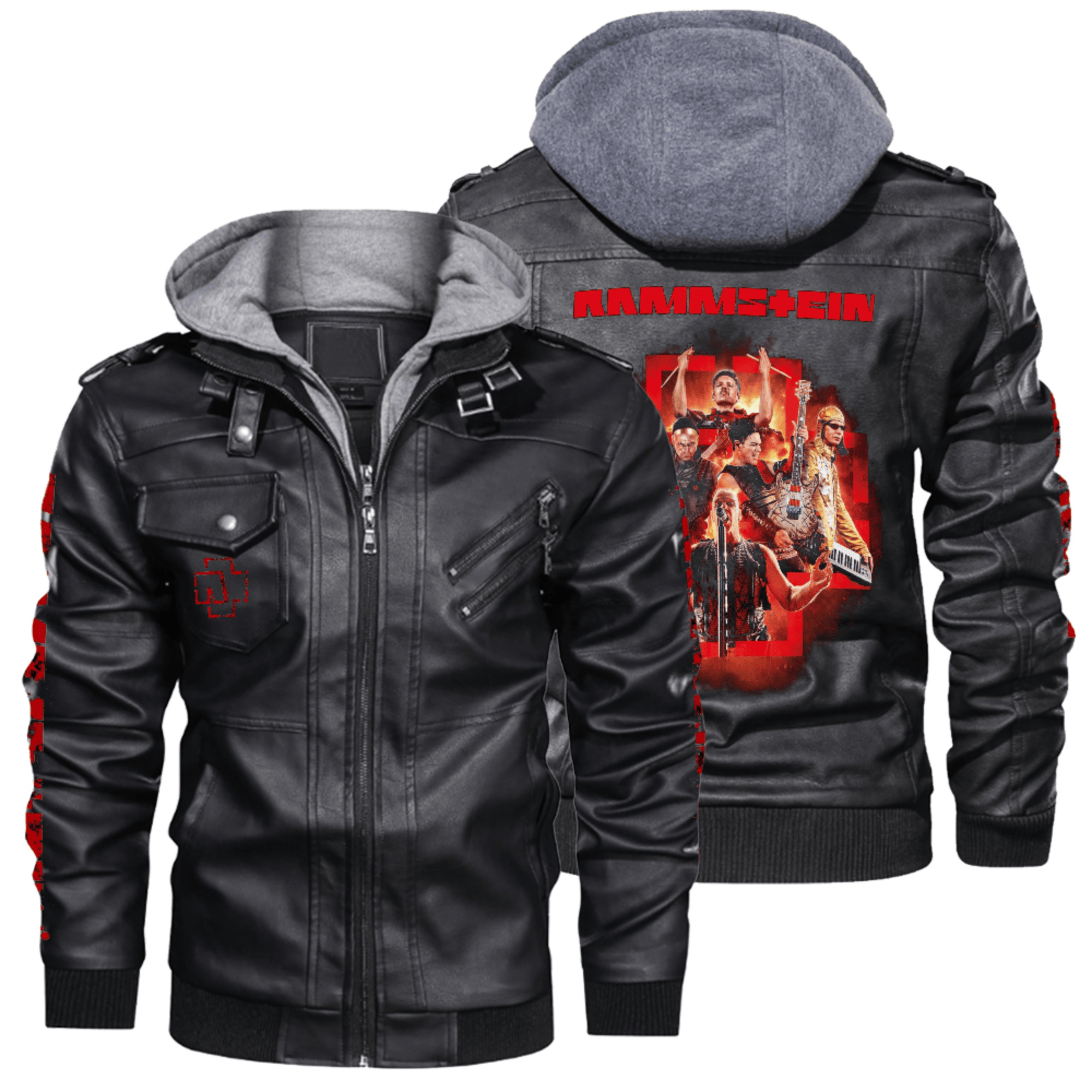Rammstein Music Style Leather Jacket For Fans