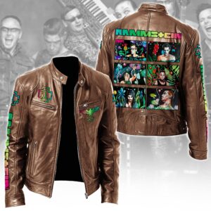 Rammstein Music Style Leather Jacket For Fans