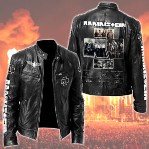 Rammstein Music Style Leather Jacket For Fans