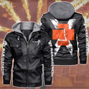 Rammstein Music Style Leather Jacket For Fans