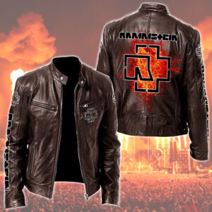 Rammstein Music Style Leather Jacket For Fans