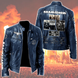 Rammstein Music Style Leather Jacket For Fans