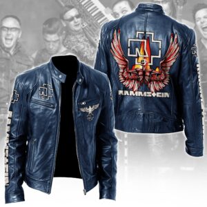 Rammstein Music Style Leather Jacket For Fans