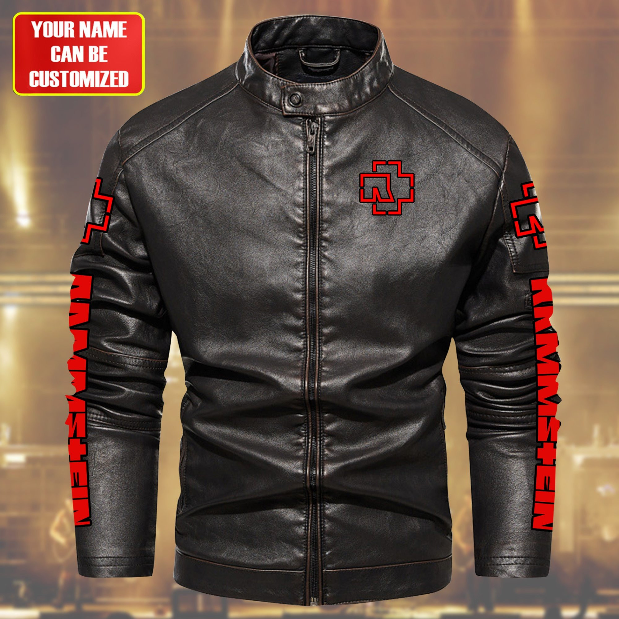 Rammstein Music Style Leather Jacket For Fans