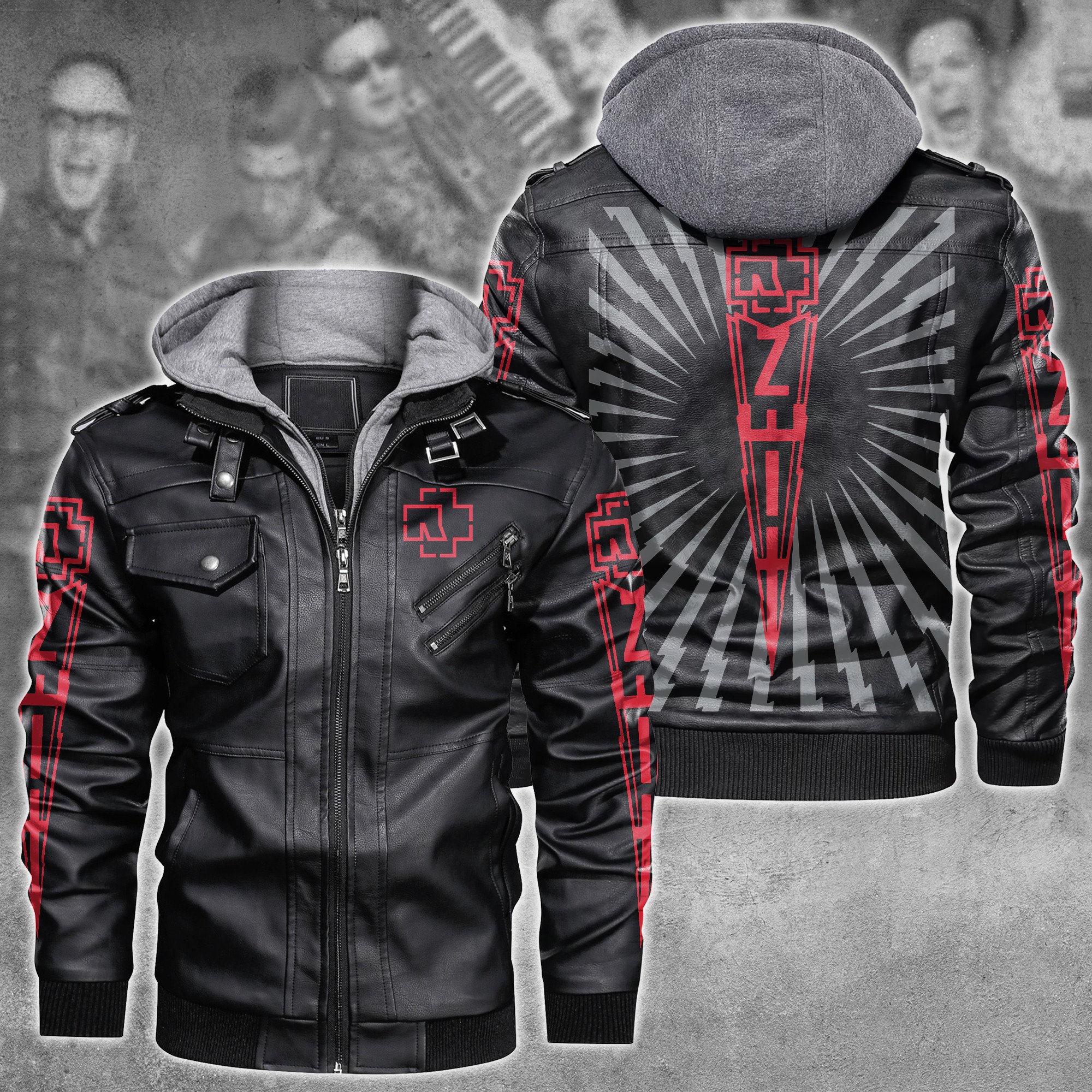 Rammstein Music Style Leather Jacket For Fans