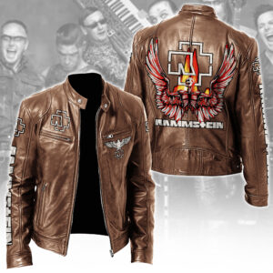 Rammstein Music Style Leather Jacket For Fans