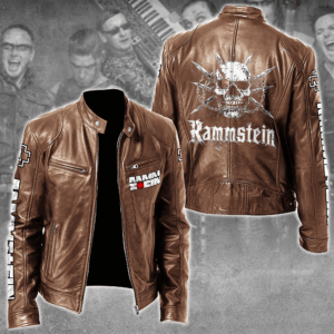 Rammstein Music Style Leather Jacket For Fans