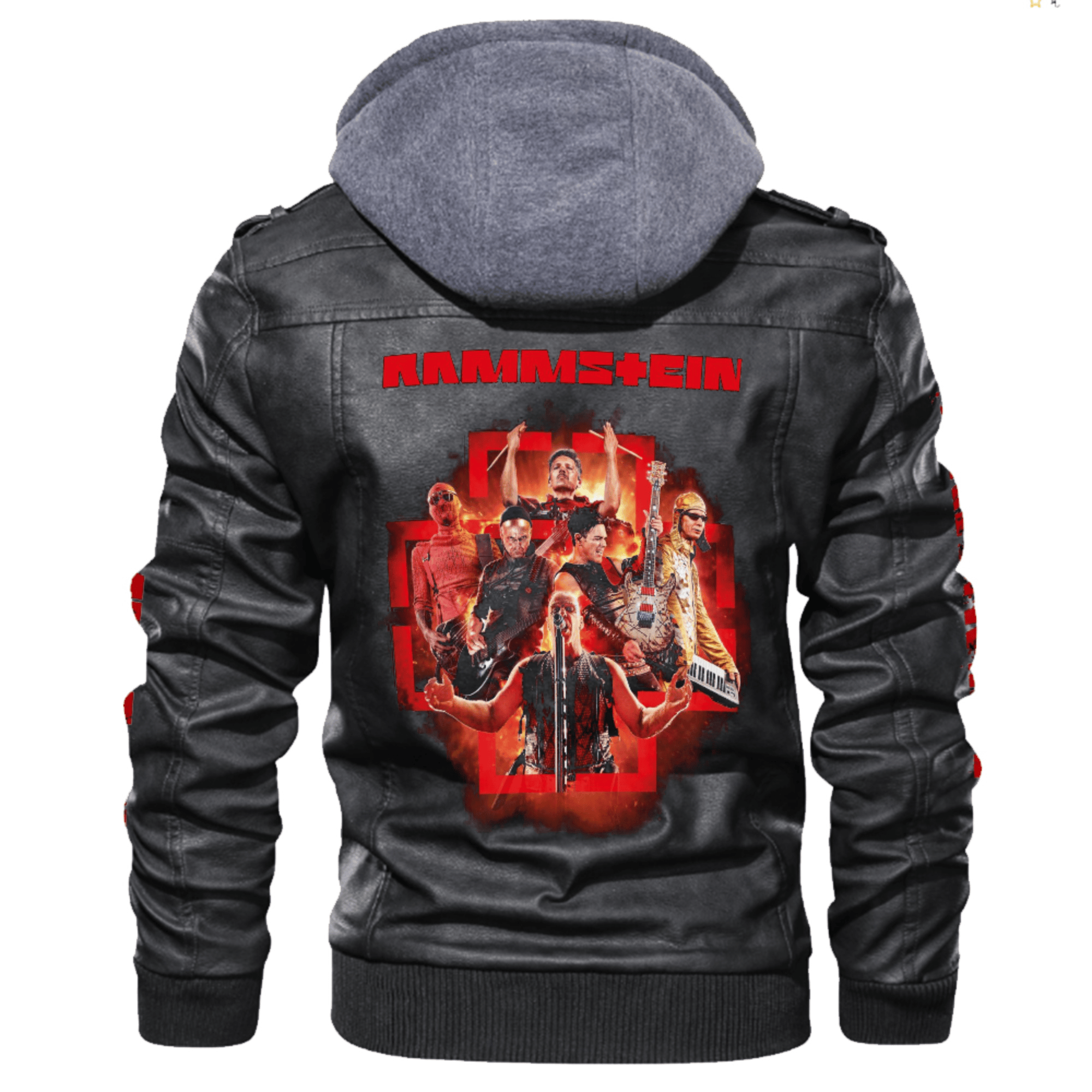 Rammstein Music Style Leather Jacket For Fans