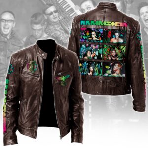 Rammstein Music Style Leather Jacket For Fans