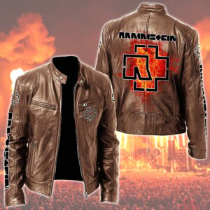 Rammstein Music Style Leather Jacket For Fans