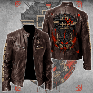 Rammstein Music Style Leather Jacket For Fans