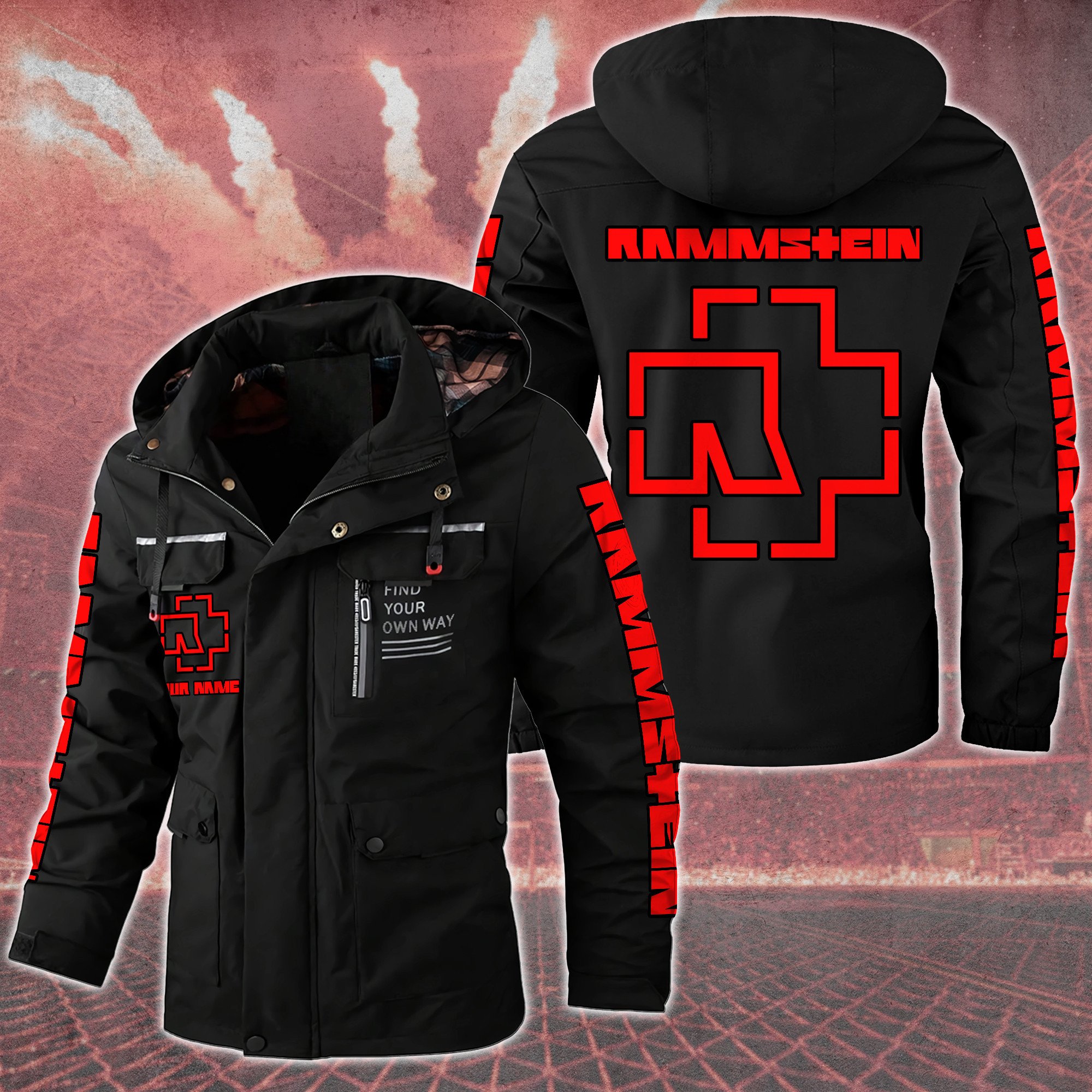 Rammstein Music Style Parka Jacket For Fans