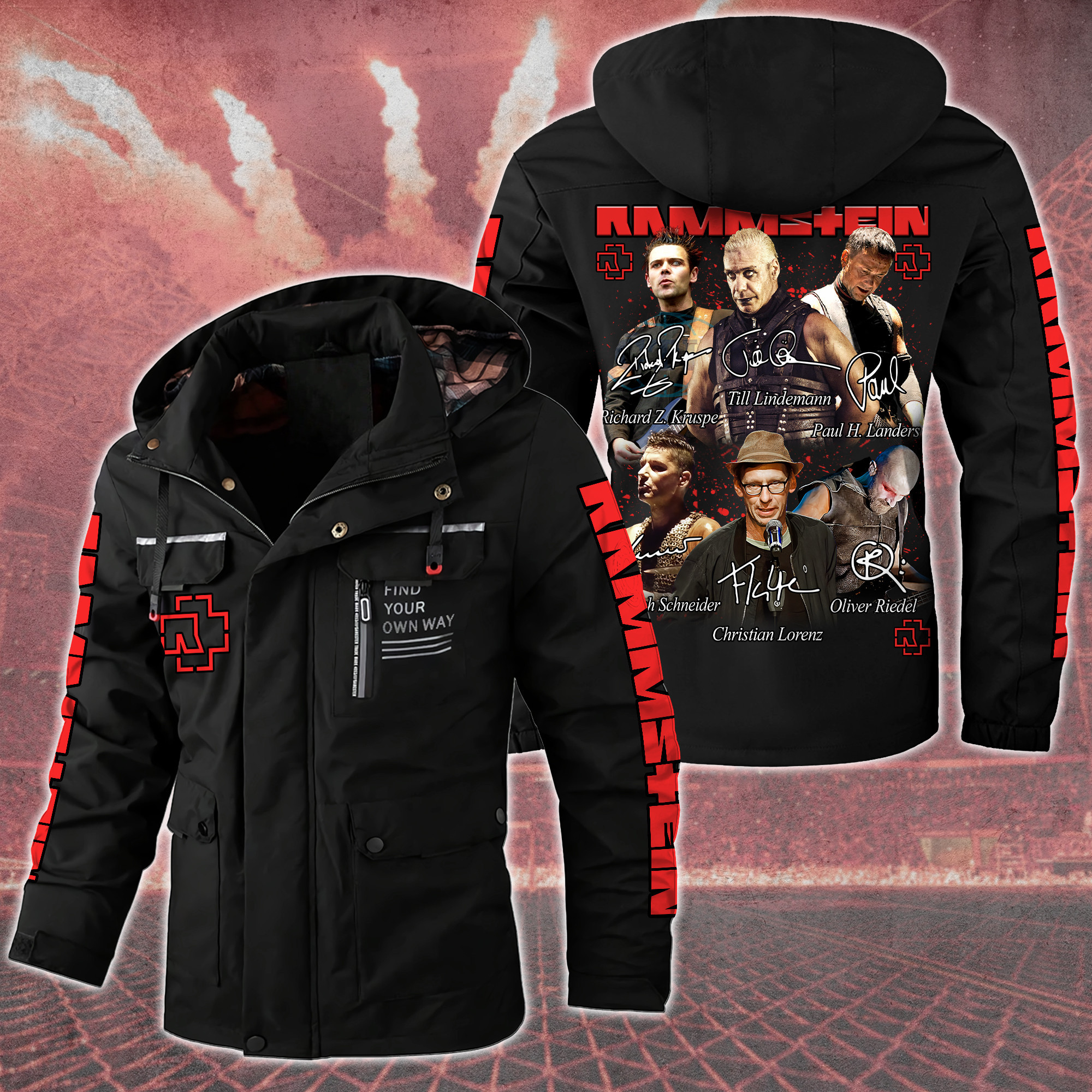 Rammstein Music Style Parka Jacket For Fans