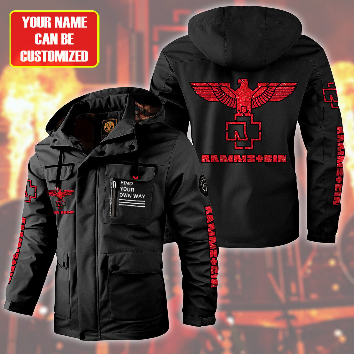 Rammstein Music Style Parka Jacket For Fans
