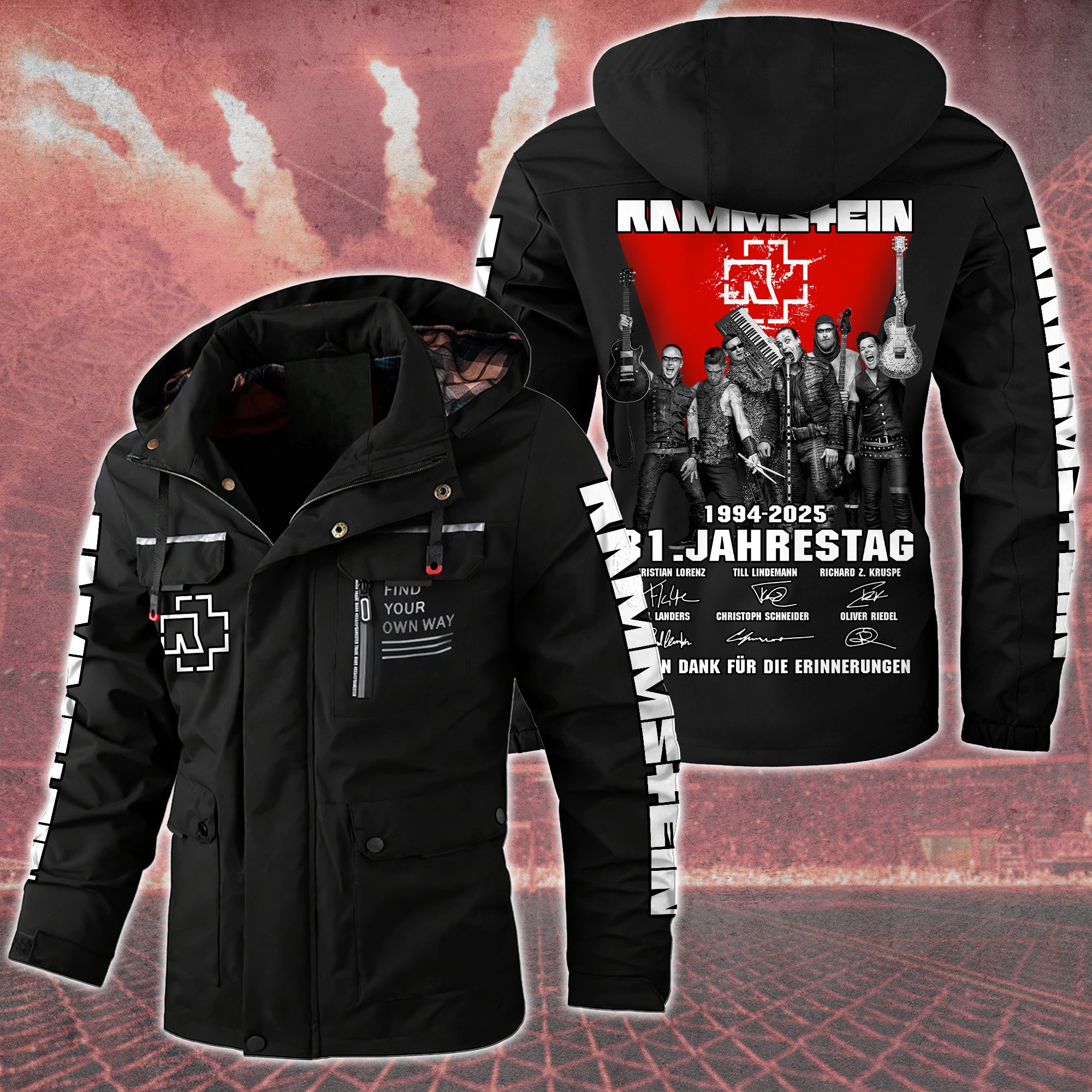 Rammstein Music Style Parka Jacket For Fans