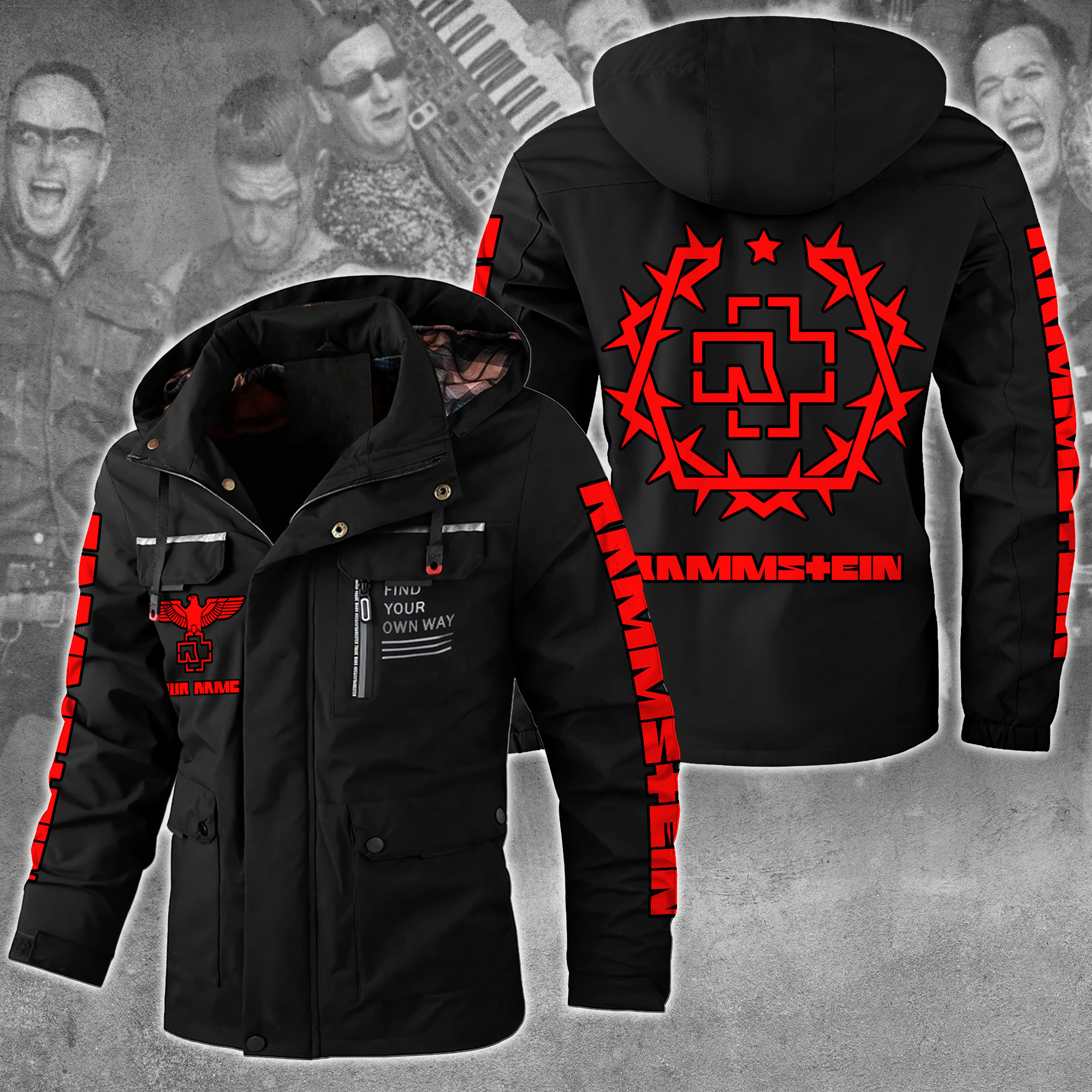 Rammstein Music Style Parka Jacket For Fans