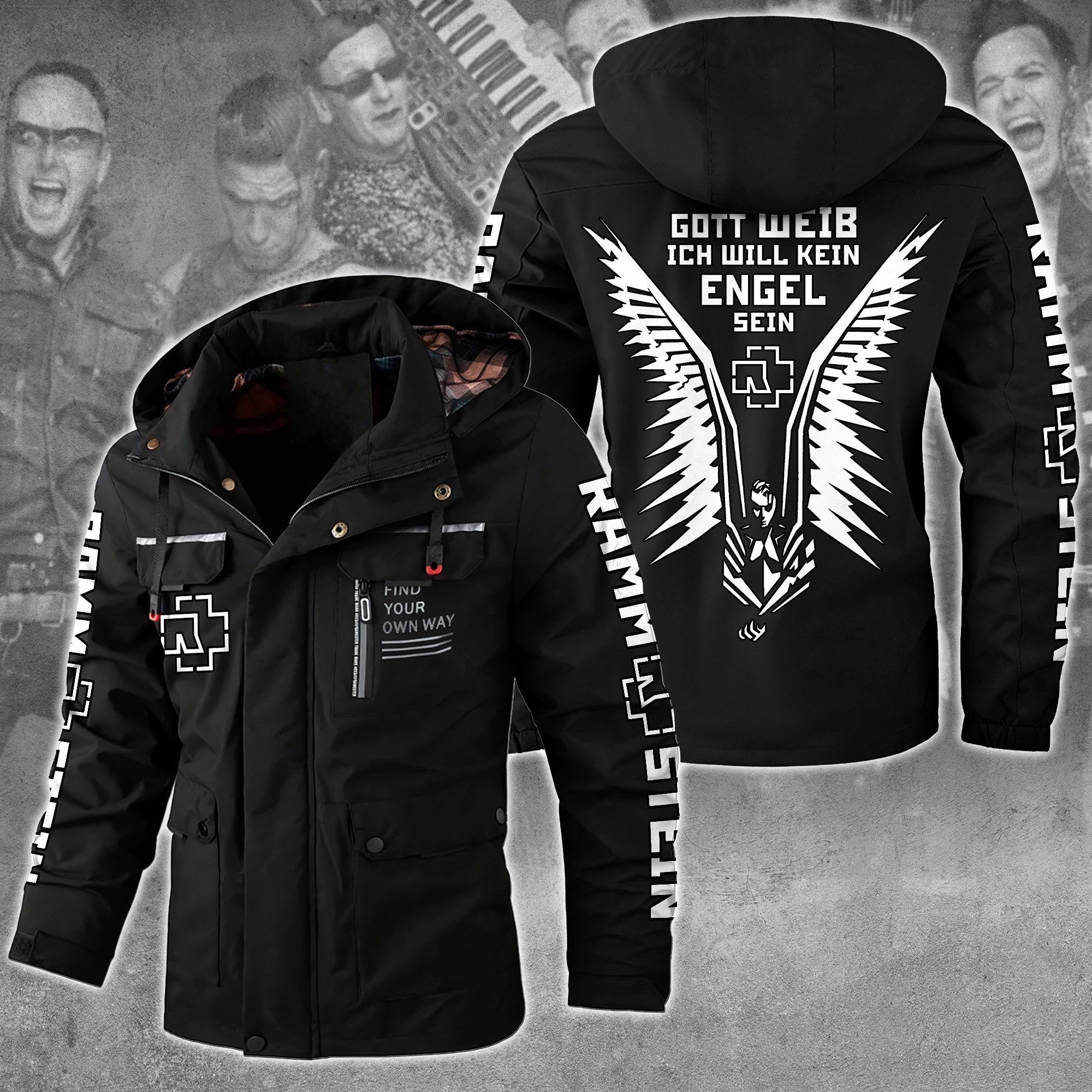 Rammstein Music Style Parka Jacket For Fans