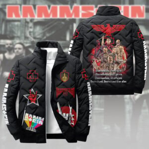 Rammstein Music Style Puffer Jacket For Fans