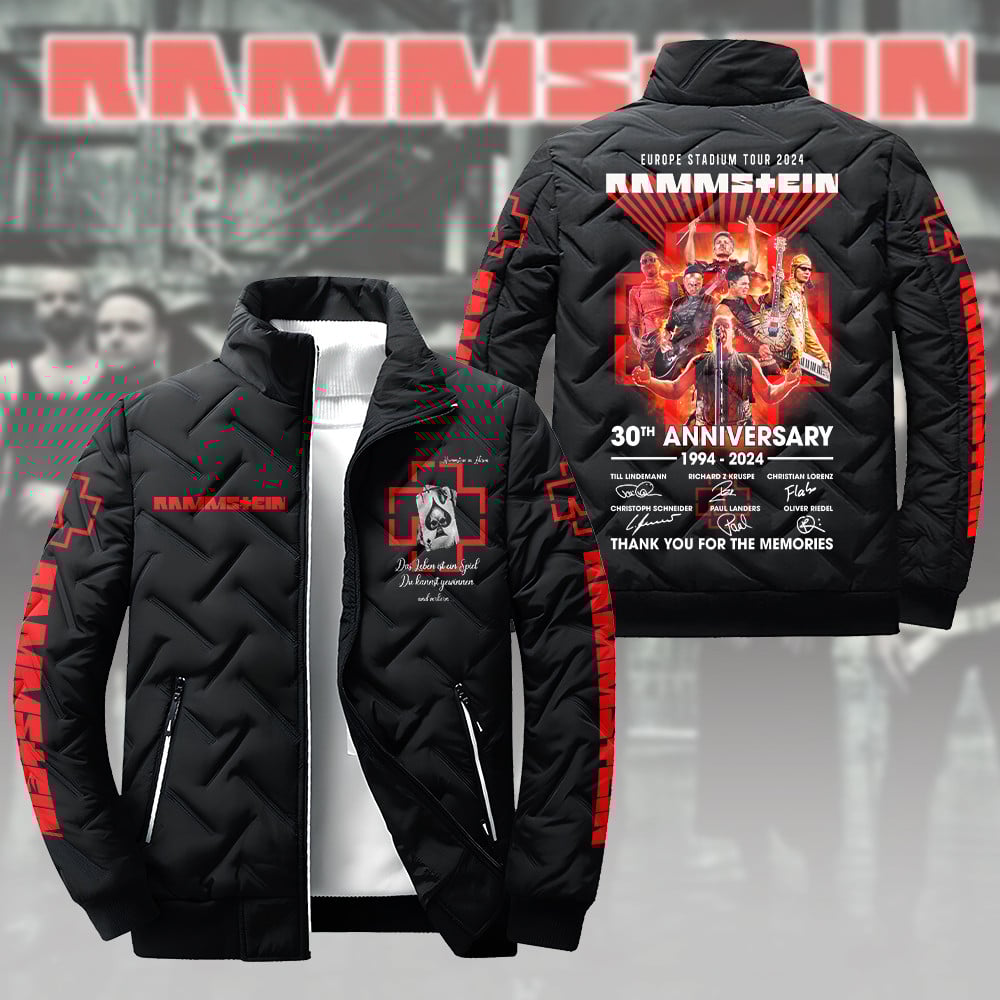 Rammstein Music Style Puffer Jacket For Fans