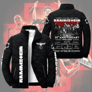 Rammstein Music Style Puffer Jacket For Fans